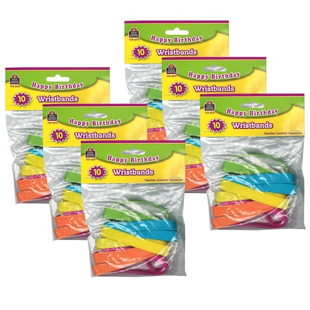 Teacher Created Resources Happy Birthday 2 Wristband Pack, PK60 TCR6574